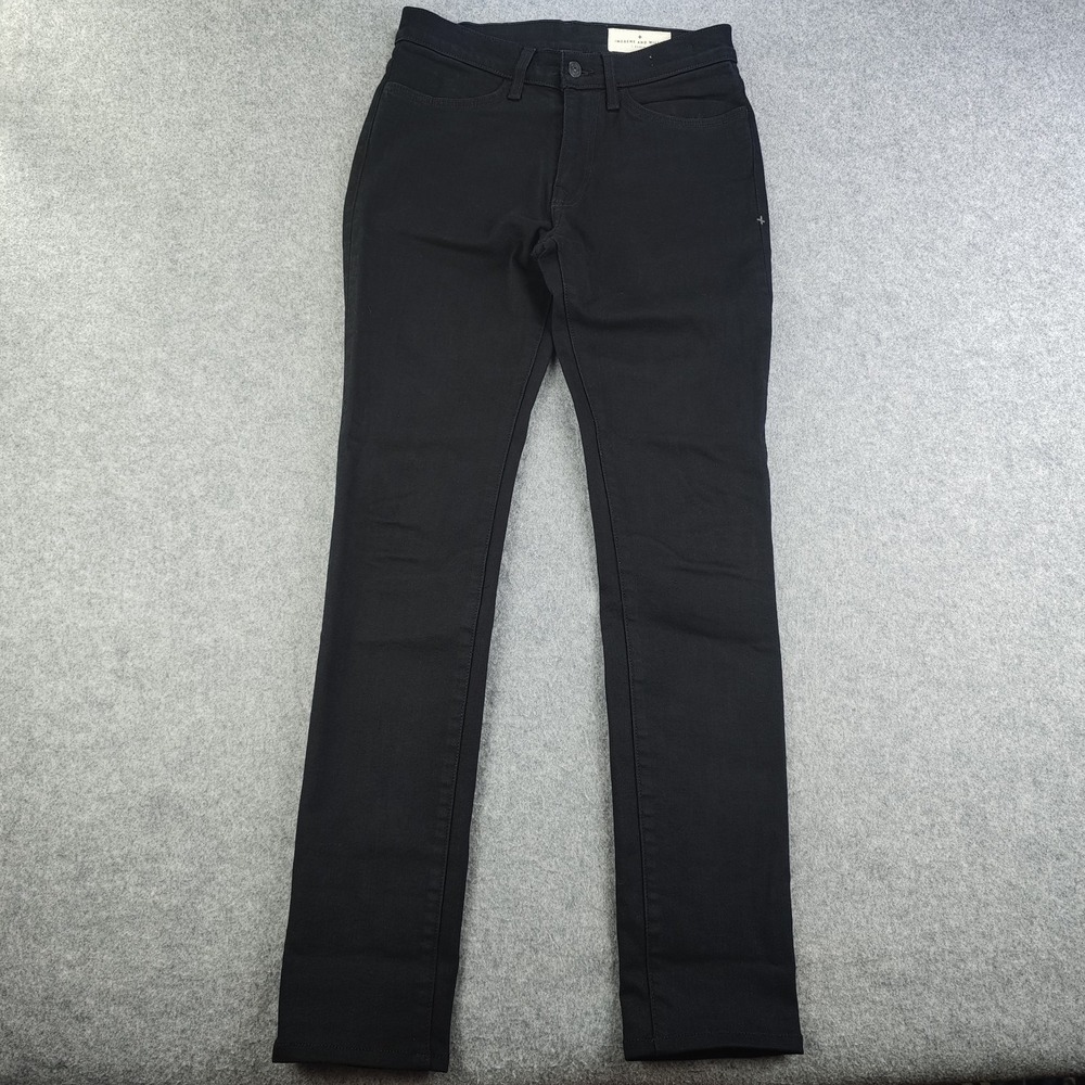 Imogene Willie Jeans Womens 27x31 Imogene Slim Straight Black Mid Rise Stretch